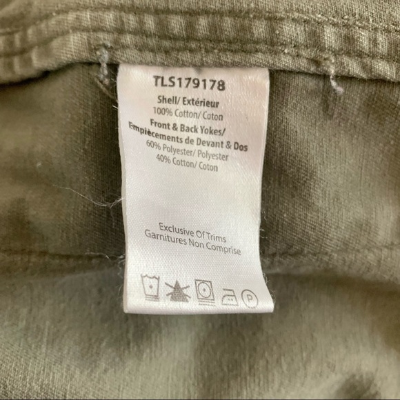 Triple 5 SOUL Y2K long green cargo zip military utility aztec boho 100% cotton - Picture 15 of 16